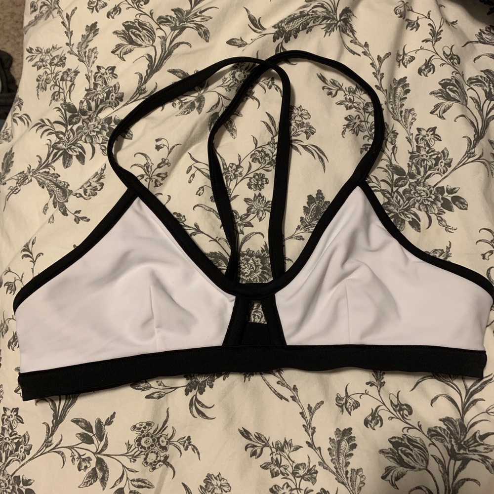 Rip Curl Black and White Bikini Top
